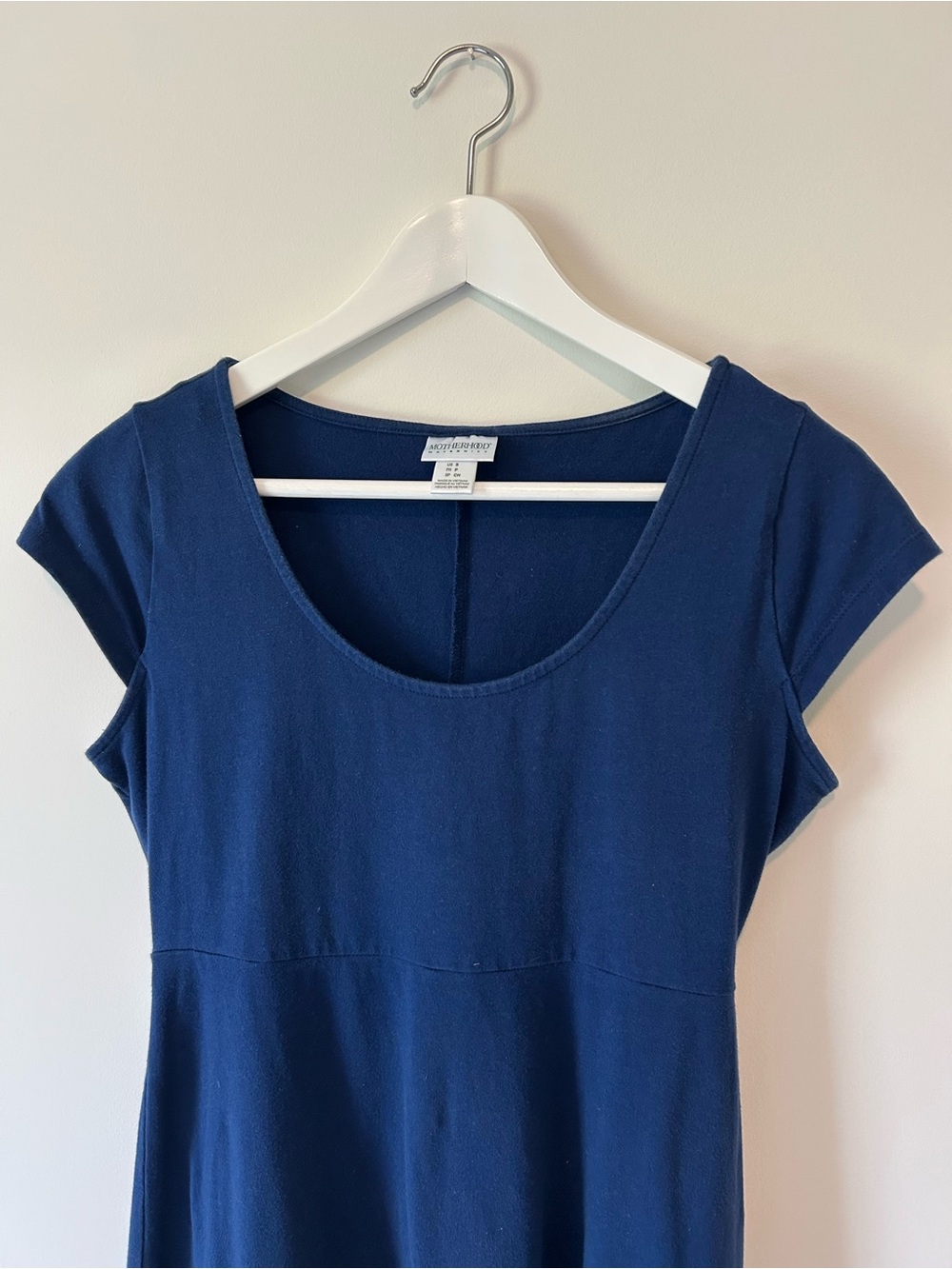 Motherhood Maternity Navy Scoop Neck Short Sleeve Top